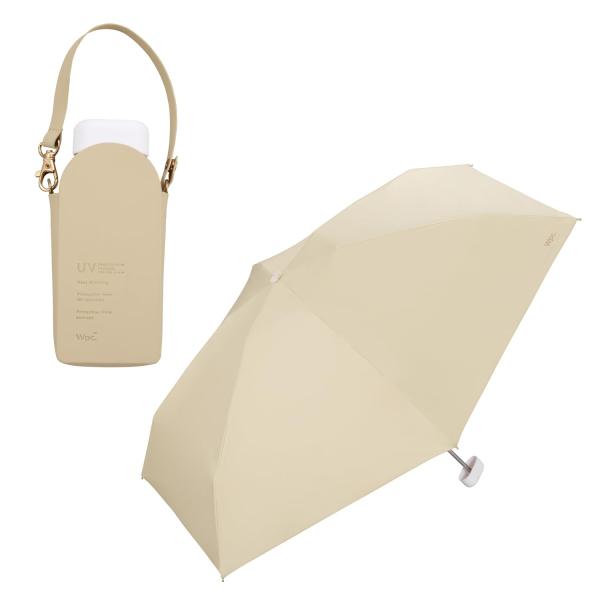 2025Wpc. 日傘 遮光ポシェットタイニー ベージュ 遮光率100%/UVカット率100%/・U...