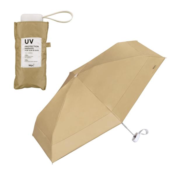 2025Wpc. 日傘 遮光切り継ぎタイニー (限定色) モカ 遮光率100%/UVカット率100%...