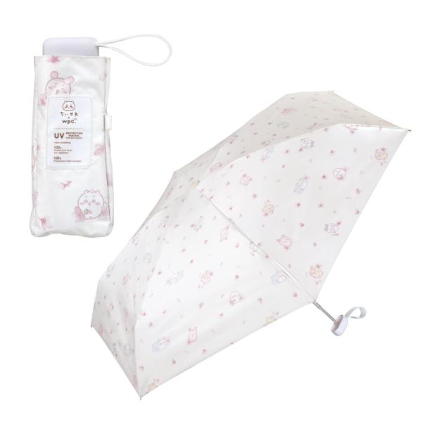 2025Wpc. 日傘 遮光 ちいかわ お花見 ミニ オフ 遮光率100%/UVカット率100%/・...