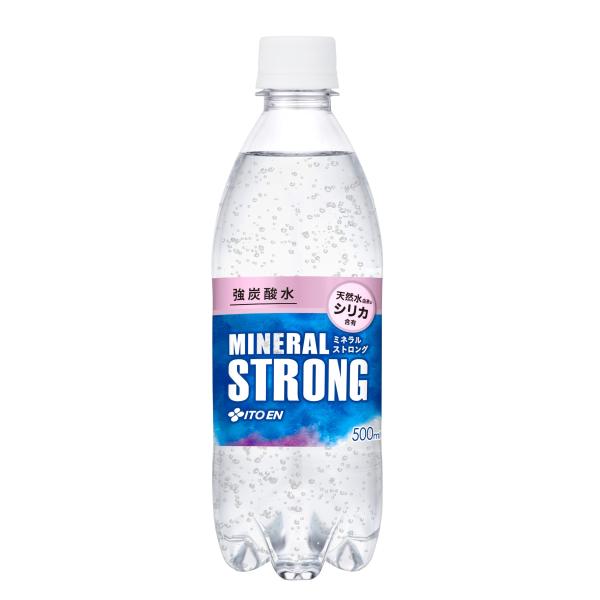 強炭酸水 ミネラル ストロング ミネラルストロング シリカ含有 500ml×24本