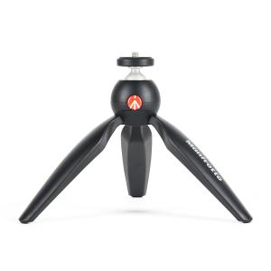 マンフロット(Manfrotto) ミニ三脚 PIXI ブラック カメラ用ミニ三脚 動画用ハンドグリップ 耐荷重1kg 高さ13.5cm 自