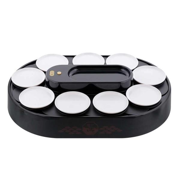 お皿 回転寿司 ブラック 家庭用 電池式 リバティーコーポレーション レーン 握り寿司の型付 我が家...