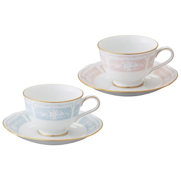 Noritake ノリタケ カップ &amp; ソーサー ( 色変り ペアセット ) ( コーヒー ティー ...