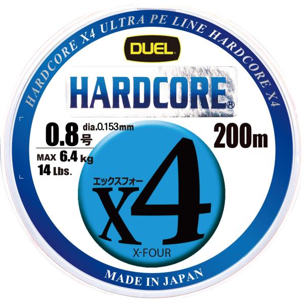 DUEL (デュエル) PEライン 釣り糸 HARDCORE X4 ライン 釣りライン 釣具 高強度...