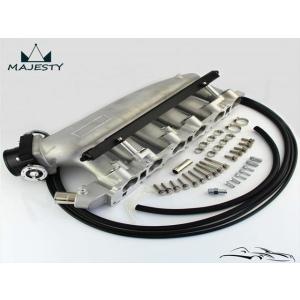 R33ースカイライン 大容量 アルミ サージタンク 80MM スロットル デリバリーパイプ付 HCR33 RB25DET インテークマニホールド