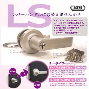AGENT LS-100 取替用レバーハンドル 鍵付用 大黒製作所 1個 インテグラルロック シリンダー/サムターン 在庫品