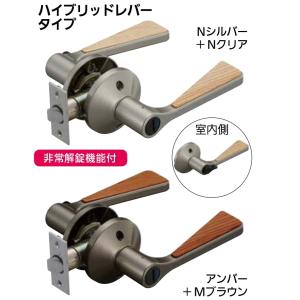 マツ六 ECLE エクレ EL5060-4MH 兼用取換バリアフリーレバー錠 トイレ錠 ハイブリッドレバータイプ リフォーム 一般住宅室内ドア用 直送F｜suzuki-kanamonotaro