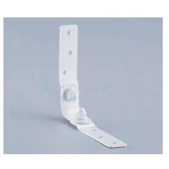 シロクマ SHIROKUMA EP-550 耐震ダブルアングル 10個 オフホワイト スチール1.6...