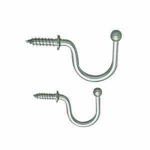 ステンレス 玉付フック TF スガツネ工業 SUGATSUNE 1個 LAMP ランプ SUS304 耐荷重試験済 球状 安全 安心 折れ釘 L型ヒートン L字ヒートン 洋折釘