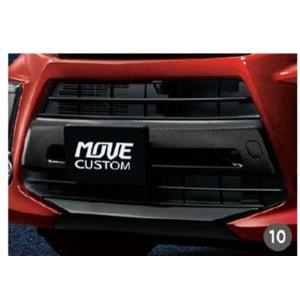 ムーヴ フォグランプガーニッシュ（メッキ+ピアノブラック調