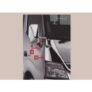 デュトロ メッキミラー＆メッキステイセット ＊標準キャブ助手席