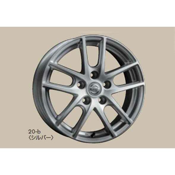 セレナ エスティーロアルミホイール 15×5.5J インセット45 シルバー 1台分（4本）セット ...