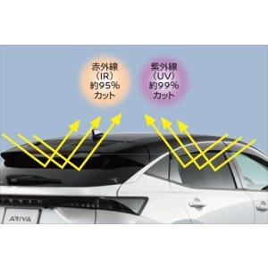 アリア プラスチックバイザー（1台分） 日産純正部品 FE0 パーツ