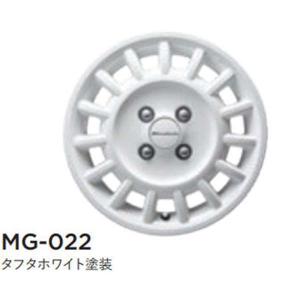 NBOX 14インチアルミホイール MG022(タフタホワイト塗装） ※1本につき