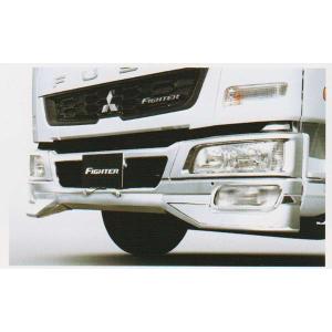 ふそう　ファイター　メッキエアダム ファイター フロントエアダムエクステンションのナチュラル
