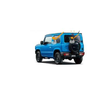 ジムニー ドアバイザー スズキ純正部品 JB64W パーツ オプション