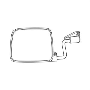ジムニー】純正 JA11 3〜5型 フェンダーミラー 助手席側 84702-83C00 