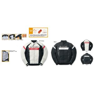スズキ純正 メッシュd3oブルゾン L/オフホワイト スズキ オリジナル 用品｜suzukimotors-dop-net