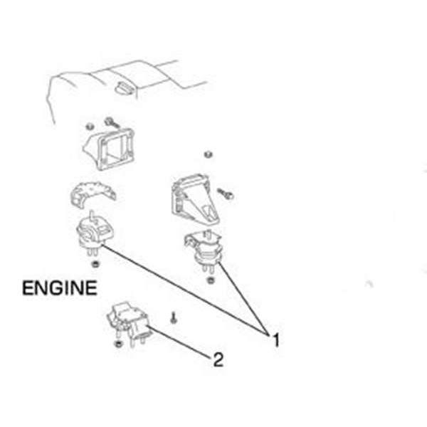 TRD エンジンマウント 片側１つのみ ＊図No.1 [ 12360-JX000] チェイサー JZ...