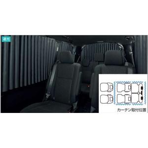 80系ヴォクシー、ノア トヨタ純正センターカーテン ヴォクシー 80系 車中泊 間仕切り カーテン 車 後部座席