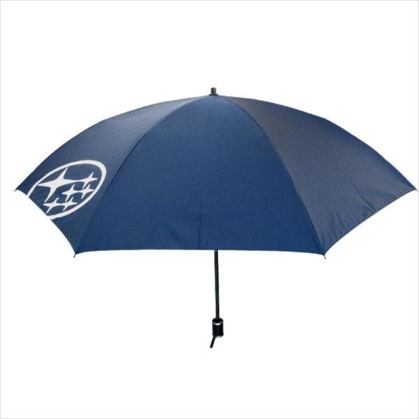● 晴雨兼用 軽量折りたたみ傘（ネイビー／六連星柄） スバル純正部品 ● パーツ オプション