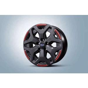 令和3年式フォレスターX-BREAK純正ホイールデカール品番J1217SJ000 フォレスター (ZT)ホイールデカール レッドオレンジ(X