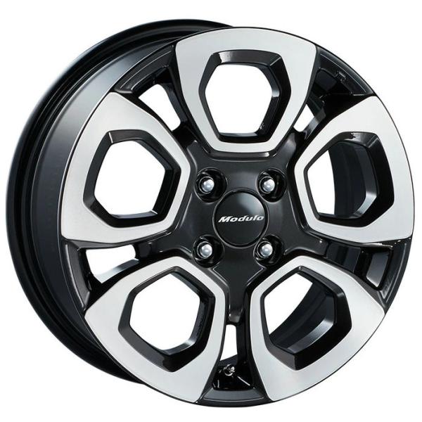 フィット 15インチ アルミホイール(MG020 切削／グリントブラック塗装) ※1本からの販売 ホ...