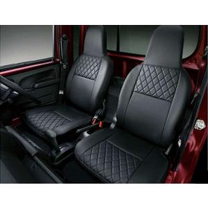 ハイゼットトラック シートカバー（ブラック）（一体ヘッドレスト用