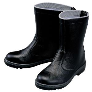 安全靴　ブーツ 牛革使用のシンプルなデザイン！半長靴　XEBEC(ジーベック) 85024　ブラック(黒)｜suzukiseni