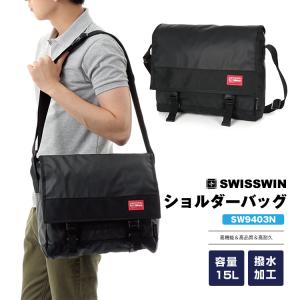 SWISSWIN ショルダーバッグ メッセンジャーバッグ メンズ 斜めがけ 斜め掛け バッグ レディース 2way メンズ BAG 通勤 通学 軽量 小物入れ 撥水 新生活