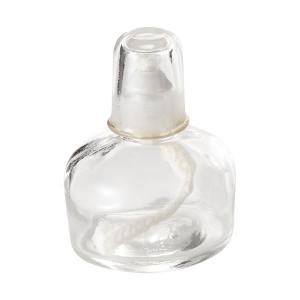 アルコールランプ AG 120mL ガラス摺りキャップ付 オールガラス製 : 鈴
