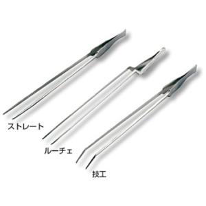 KFI ピンセット K-18-250 技工用 ストレート 全長250mm