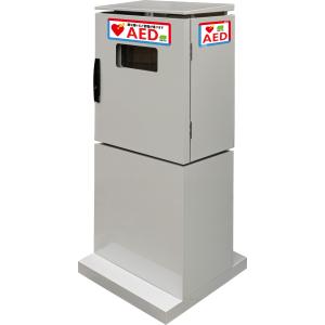 屋外用 電源レス AED収納ボックス  AED310KB 飯田電子設計【自立 スタンドタイプ】