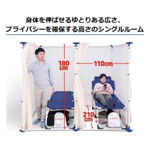災害避難所用 間仕切り 4部屋セット 個室タイ...の詳細画像2