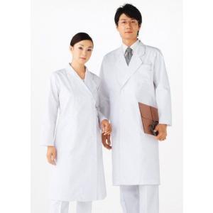 男性用 白衣 ダブル Lサイズ WH2112 ドクターコート 白 ホワイト メンズ 医療用 WHISeL｜suzumori