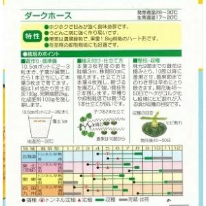 野菜種子 カボチャ「ダークホース」 100粒(...の詳細画像1