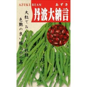 野菜種子 あずき「丹波大納言」 30ml（約100粒）（タキイ種苗）【送料込み】 たんばだいなごんあずき 小豆 アズキ 晩生