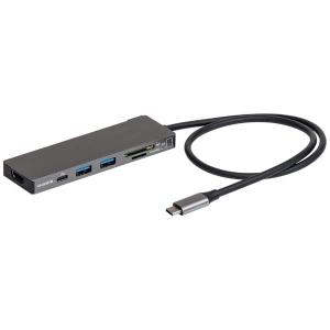 Digio2 PD対応 USB Type-C アルミ ドッキングステーション 50cm グレー UD-C01LGY
