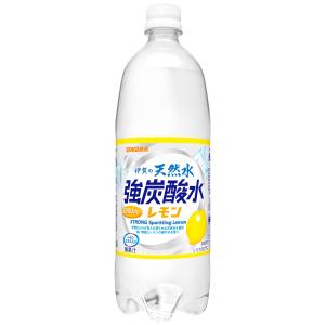 サンガリア 伊賀の天然水 強炭酸水レモン 1000ml×12本