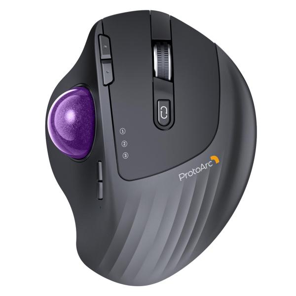 ProtoArc トラックボールマウス 2.4GとBluetooth対応 3台デバイス同時接続 5段...