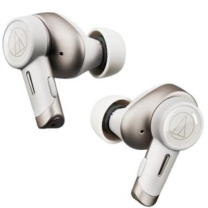 オーディオテクニカ ATH-TWX9MK2 WH(E) ノイズキャンセリング ワイヤレスイヤホン Bluetooth 完全ワイヤレス マイク付 最大
