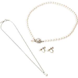 ユキコハナイ パール3点セット ホワイトA−YHYS8178−Jパールセット