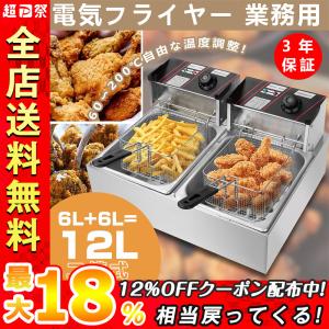 電気フライヤー 業務用 家庭用 卓上フライヤー ダブルオイルシリンダー