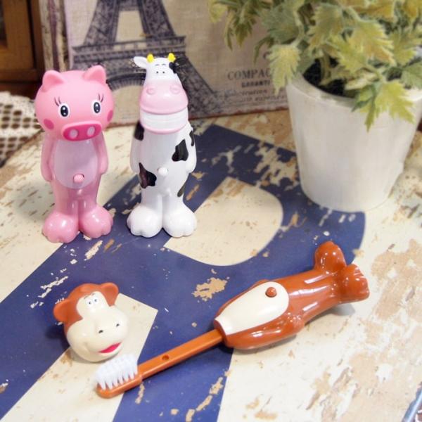 歯ブラシ　生活用品■アニマル ハブラシ■キャラクター 歯ブラシ アニマル 動物 子供 キッズ