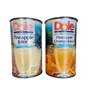 Dole オレンジ&パイナップル缶詰Tシャツ缶2コセット　未開封品　サイズ11.2径×H17.6cm　※食べ物ではありません。 ギフト　輸入品　コレクション　