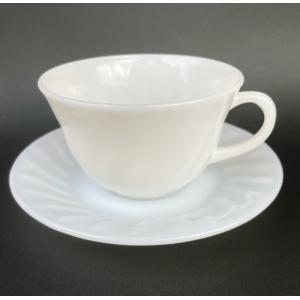 FIRE KING ファイヤーキングFireKingカップ&ソーサー アイボリー