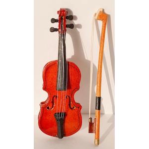 ミニチュア楽器 バイオリン 7cmサイズ 楽器 音楽雑貨 スタンド ケース