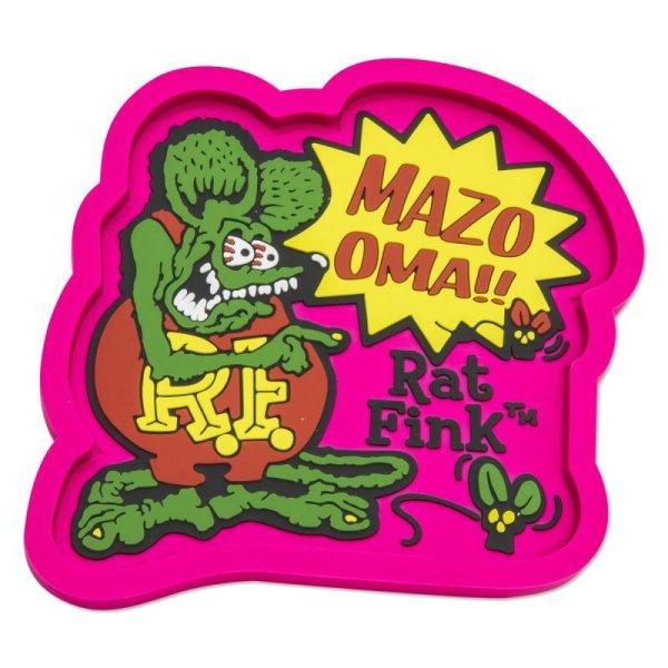 Rat Fink ラバー トレイ 小物入れ　ラバー素材　サイズ:直径15cm x 14.7cm　ラッ...