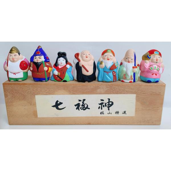 七福神　開運縁起物　陶器置物　和雑貨　伝統人形　和インテリア　お土産