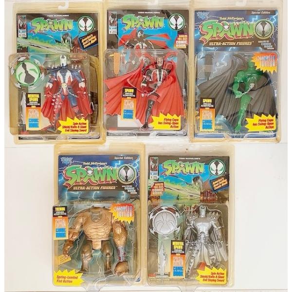 スポーンSPAWN5点セット　コミックブックスペシャルエディション　ウルトラアクションフィギュアコミ...